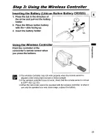 Предварительный просмотр 25 страницы Canon DC10 - TC Converter Instruction Manual