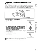 Предварительный просмотр 79 страницы Canon DC10 - TC Converter Instruction Manual