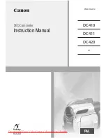 Canon DC411 Instruction Manual preview