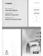 Canon DC420 Instruction Manual preview