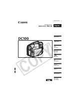 Preview for 1 page of Canon DCD CAMCORDER Instruction Manual