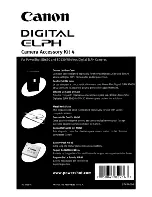 Preview for 2 page of Canon Digital ELPH Instructions Manual