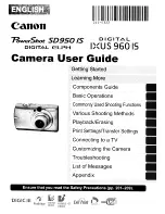 Canon Digital ELPH User Manual preview