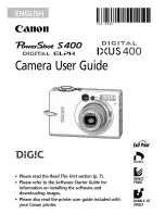 Canon DIGITAL IXUS 400 User Manual предпросмотр