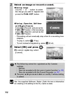 Предварительный просмотр 114 страницы Canon DIGITAL IXUS 75 Advanced User'S Manual