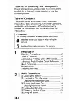 Предварительный просмотр 4 страницы Canon Digital IXUS II Instruction Manual