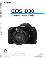 Canon DIGITAL IXUS v
EOS D30 User Manual preview