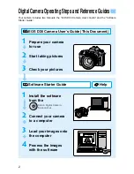 Предварительный просмотр 2 страницы Canon DIGITAL IXUS v
EOS D30 User Manual