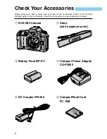 Предварительный просмотр 4 страницы Canon DIGITAL IXUS v
EOS D30 User Manual