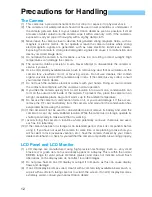 Предварительный просмотр 12 страницы Canon DIGITAL IXUS v
EOS D30 User Manual