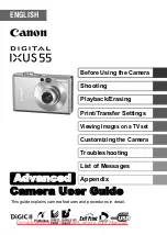 Предварительный просмотр 1 страницы Canon Digital IXUS55 User Manual