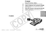 Canon Direct Print User Manual preview