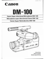 Предварительный просмотр 1 страницы Canon DM-100 Instructions Manual