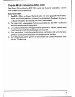 Предварительный просмотр 7 страницы Canon DM-100 Instructions Manual