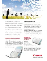 Preview for 2 page of Canon DR 2010C - imageFORMULA - Document Scanner Brochure & Specs