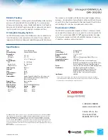 Предварительный просмотр 2 страницы Canon DR-2020U - imageFORMULA - Document Scanner Brochure & Specs