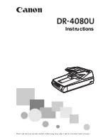 Предварительный просмотр 1 страницы Canon DR-4080U Instructions Manual