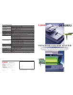 Preview for 1 page of Canon DR-4080U Specifications