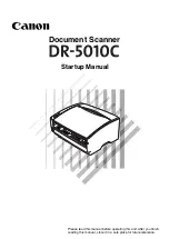 Canon DR 5010C - imageFORMULA - Document Scanner Startup Manual предпросмотр