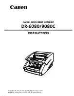 Canon DR-6080 Instructions Manual preview