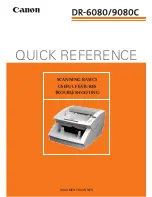 Canon DR-6080 Quick Reference предпросмотр