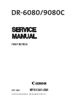 Предварительный просмотр 1 страницы Canon DR-6080 Service Manual