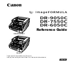 Preview for 1 page of Canon DR 7550C - imageFORMULA - Document Scanner Reference Manual