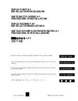 Canon Duplex Unit-A1 Installation Procedure preview