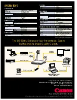 Предварительный просмотр 4 страницы Canon DZ-3600U Brochure & Specs