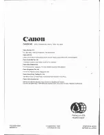 Preview for 94 page of Canon E 500 Instruction Manual