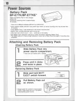 Предварительный просмотр 12 страницы Canon E 77 Instruction Manual