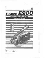 Canon E200 Series Instruction Manual preview