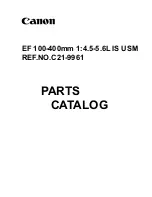 Canon EF 100-400mm f/4.5-5.6L IS USM Parts Catalog preview