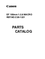 Canon EF 100mm 1:2.0 MACRO Parts Catalog предпросмотр