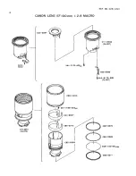 Предварительный просмотр 4 страницы Canon EF 100mm 1:2.0 MACRO Parts Catalog