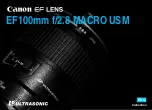 Canon EF 100mm f/2.8 Macro USM Instruction preview