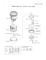 Предварительный просмотр 2 страницы Canon EF 17-35mm 1:2.8 L USM Parts Catalog