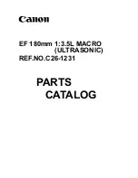 Canon EF 180mm f/3.5L MACRO USM Parts Catalog предпросмотр