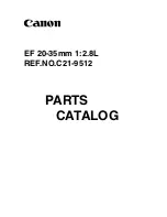 Canon EF 20-35mm 1:2.8L Parts Catalog предпросмотр