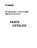 Canon EF 20-35mm 1:3.5-4.5 USM Parts Catalog предпросмотр