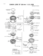 Предварительный просмотр 5 страницы Canon EF 200mm 1:1.8 L USM Parts Catalog