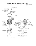 Предварительный просмотр 6 страницы Canon EF 200mm 1:1.8 L USM Parts Catalog