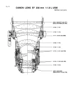 Предварительный просмотр 10 страницы Canon EF 200mm 1:1.8 L USM Parts Catalog