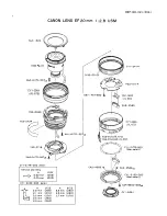 Предварительный просмотр 2 страницы Canon EF 20mm 1:2.8 USM Parts Catalog