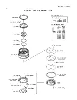 Предварительный просмотр 2 страницы Canon EF 24mm 1:2.8 Parts Catalog