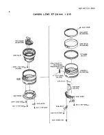 Предварительный просмотр 3 страницы Canon EF 24mm 1:2.8 Parts Catalog