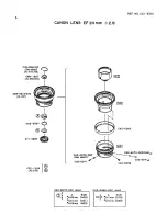 Предварительный просмотр 4 страницы Canon EF 24mm 1:2.8 Parts Catalog