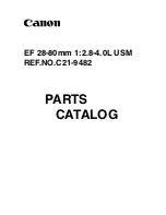 Canon EF 28-80mm 1:2.8-4.0L USM Parts Catalog preview