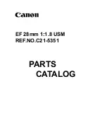 Canon EF 28mm 1:1.8 USM Parts Catalog preview