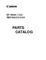 Canon EF 35mm 1:2.0 Parts Catalog preview